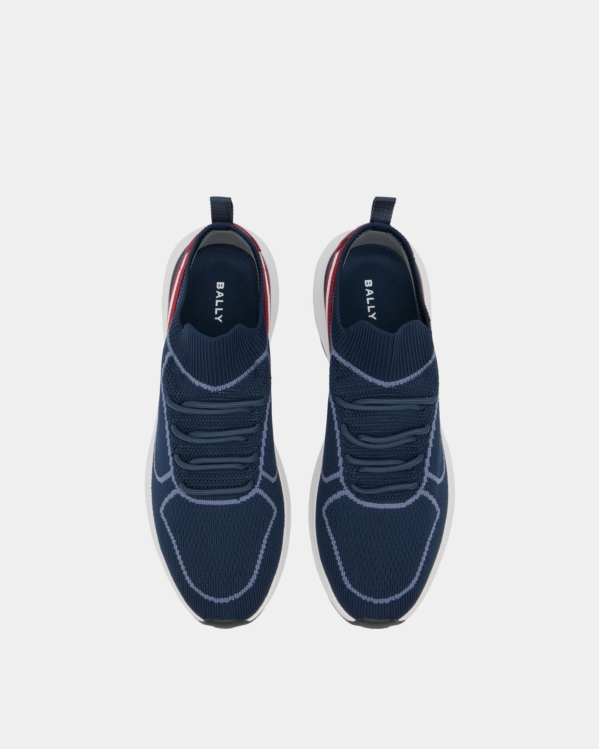 Sylen Sneaker in Navy Blue Fabric - Image 4