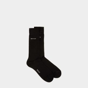 Socks In Black Cotton