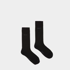 Logo Socks In Ink Cotton Mix