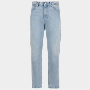 Denim Pants In Light Indigo Cotton