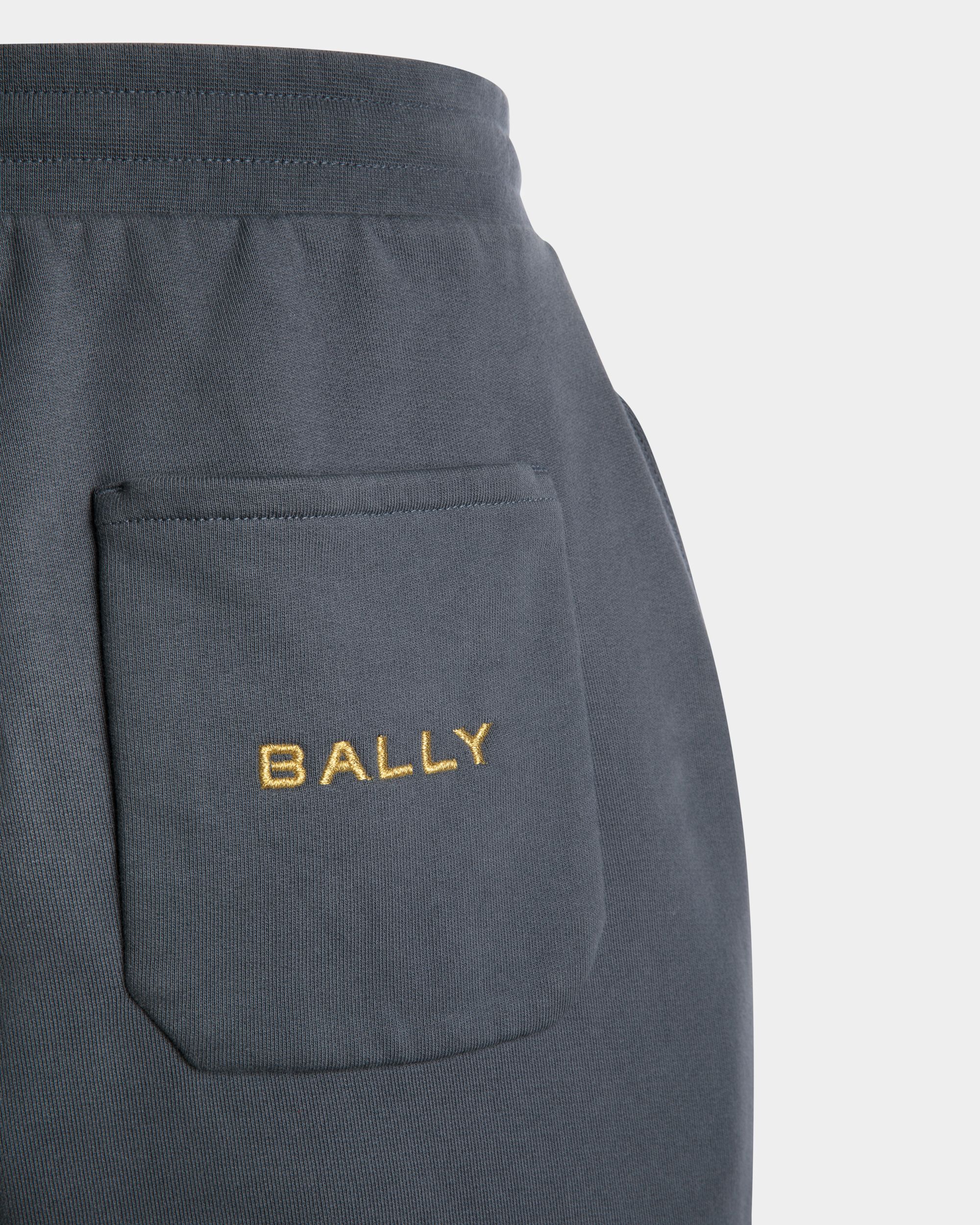 Drawstring Sweatpants In Stone Cotton - Image 2
