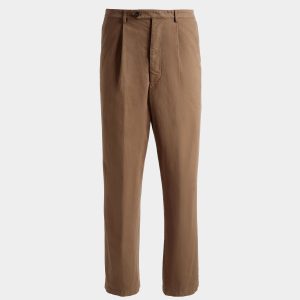 Pants in Camel Cotton