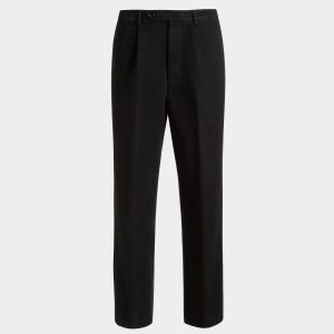 Pants in Black Cotton