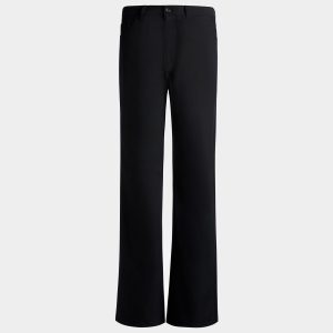 Pants in Navy Blue Wool Blend