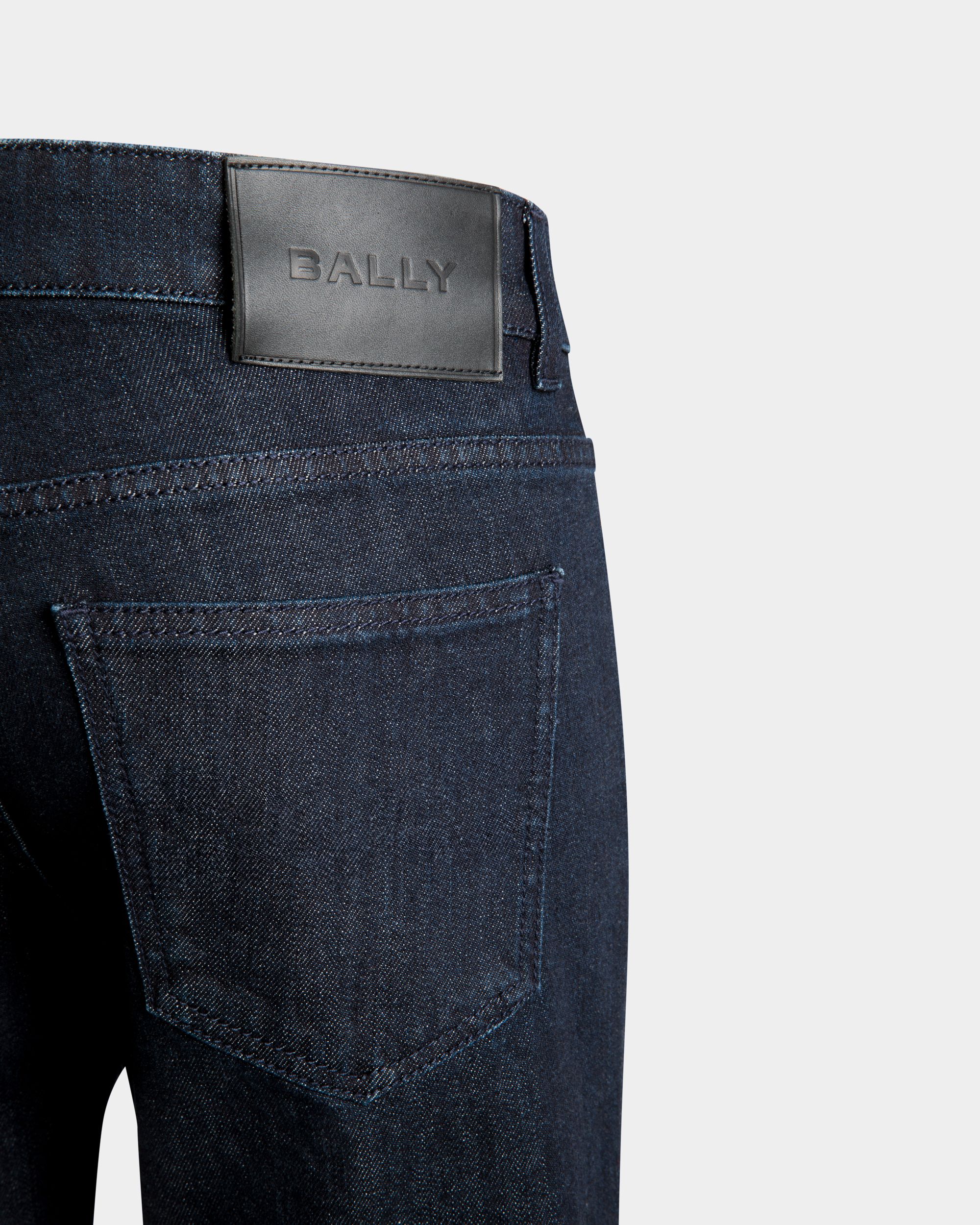 Adrien Brody Travel Collection Denim Pants In Navy Blue Mix Cotton - Image 5