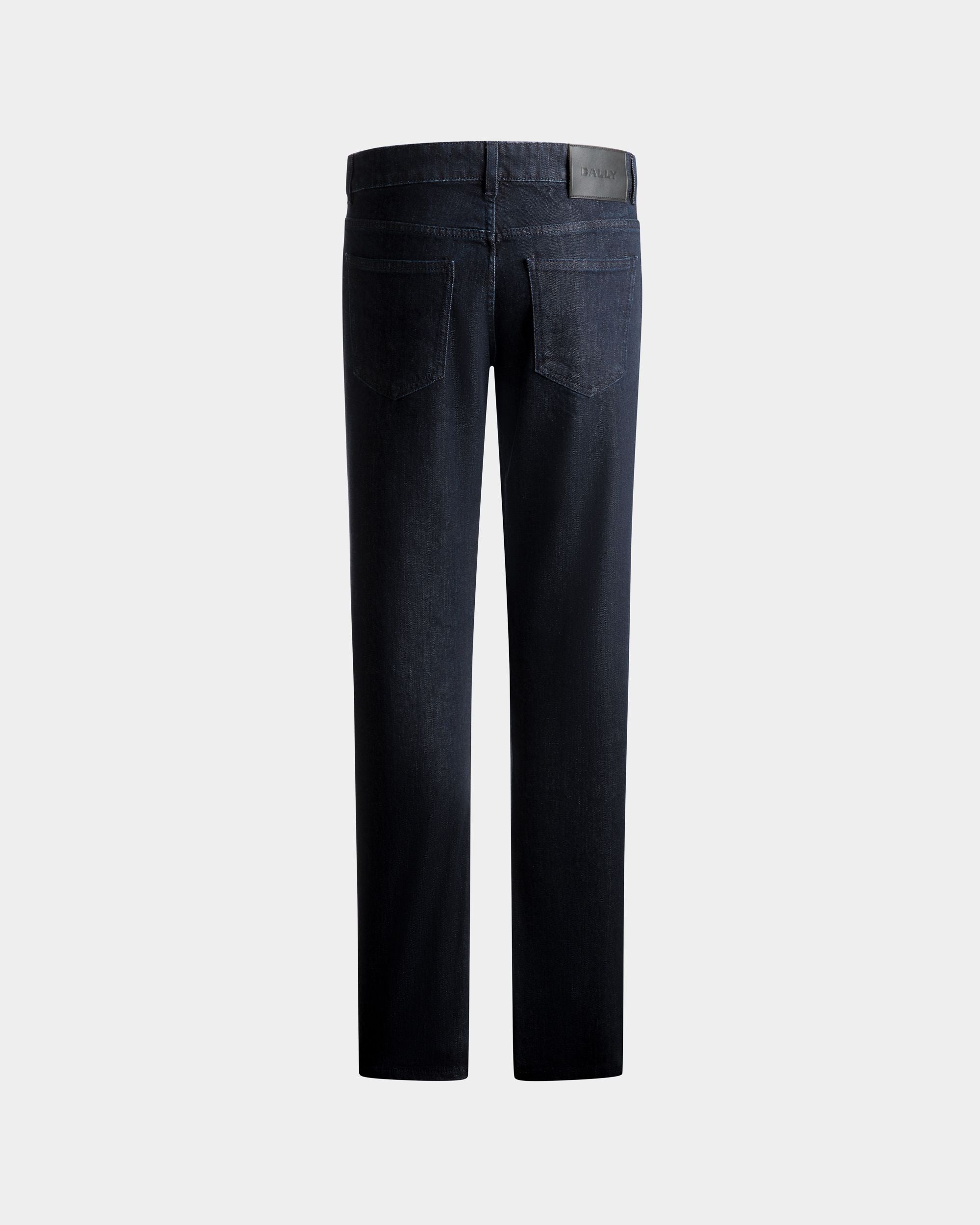 Adrien Brody Travel Collection Denim Pants In Navy Blue Mix Cotton - Image 9