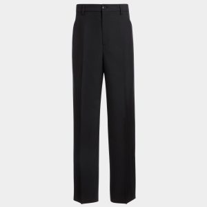 Tailored Pants in a Black Wool Blend