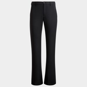 Flared Pants In Navy Blue Wool