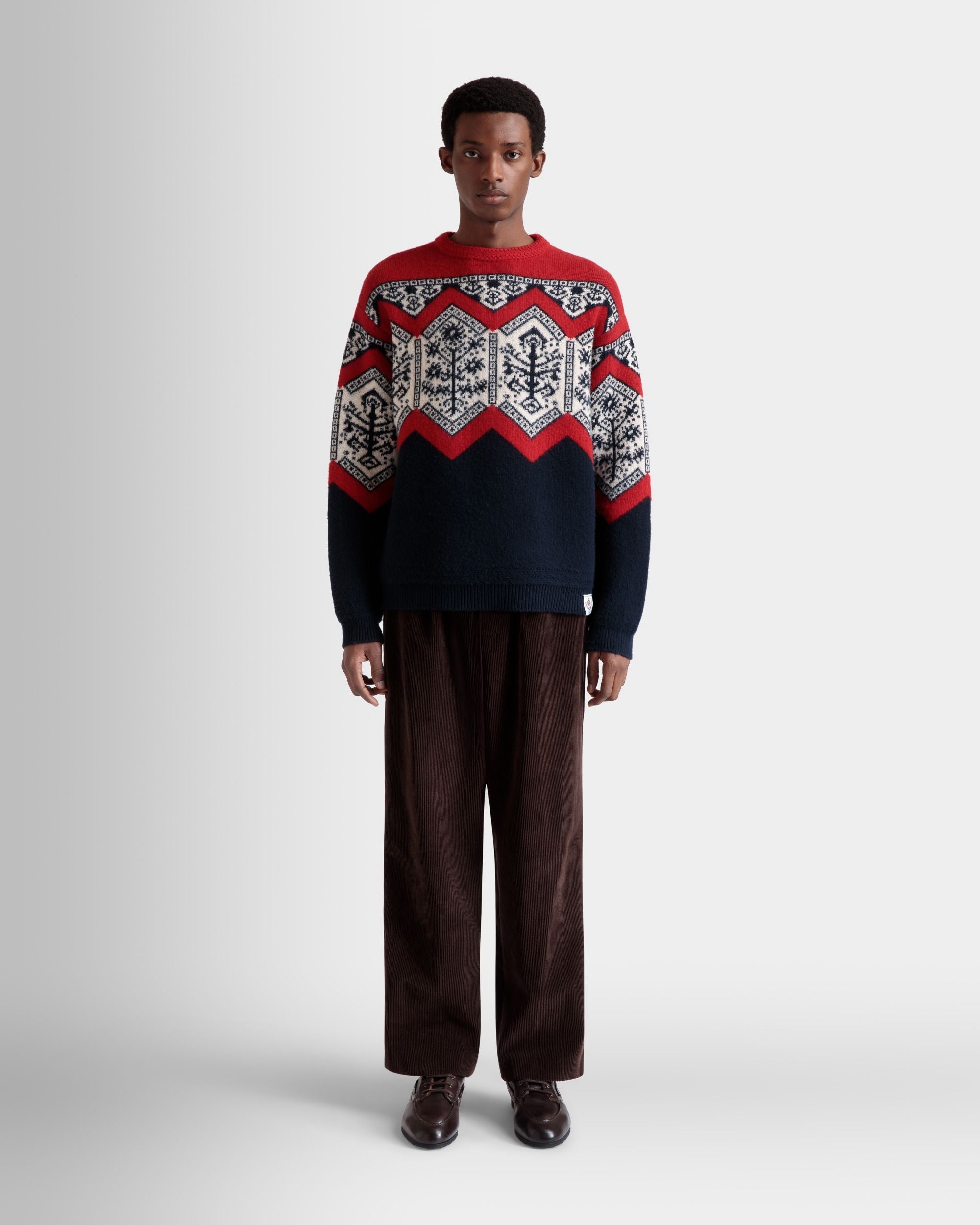 Winter Capsule Pleated Pants in Ebano Cotton Corduroy - Image 2