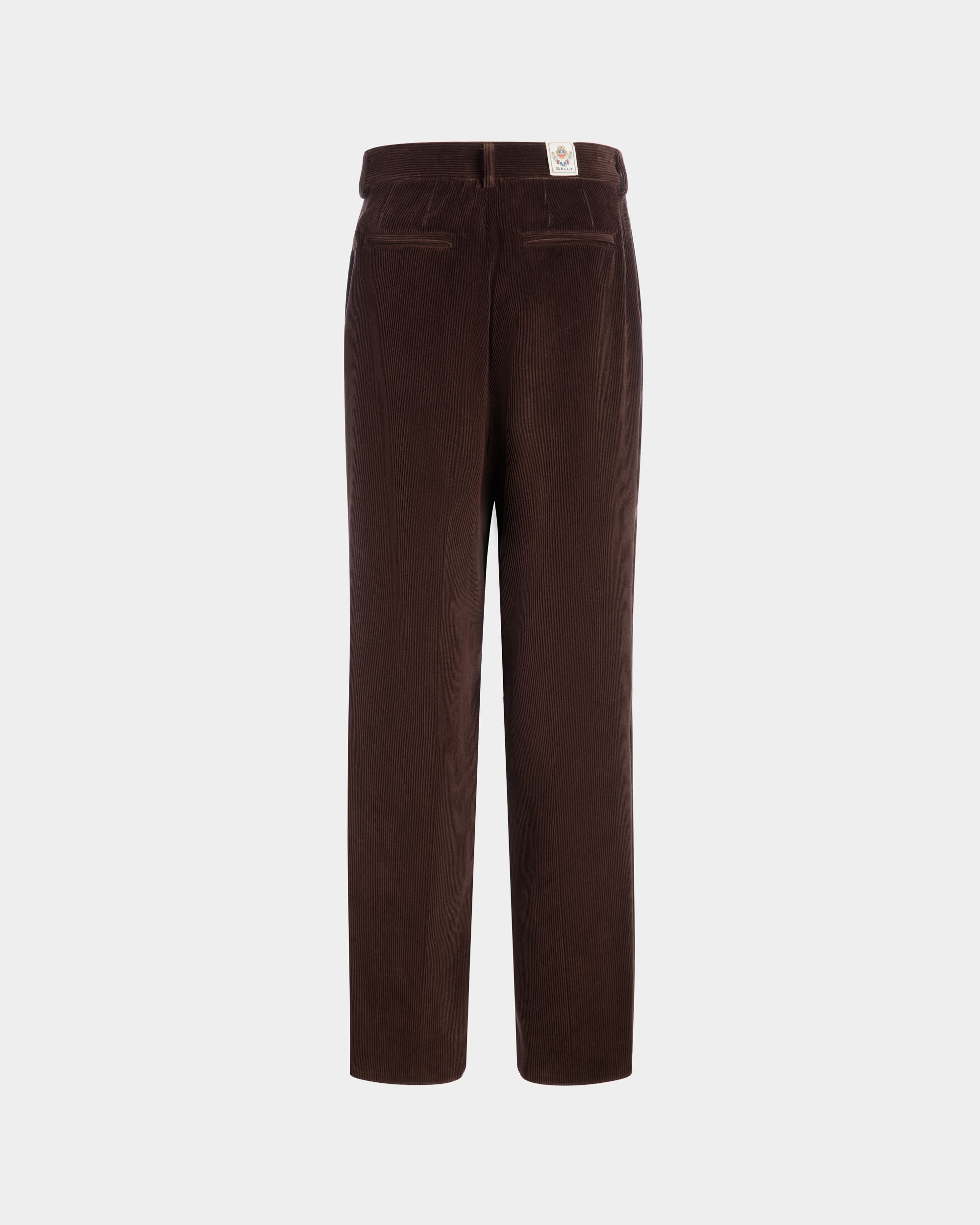 Winter Capsule Pleated Pants in Ebano Cotton Corduroy - Image 7
