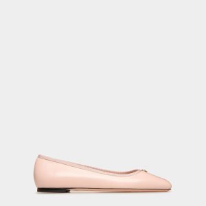 Ballyrina Flat In Light Pink Nappa Leather