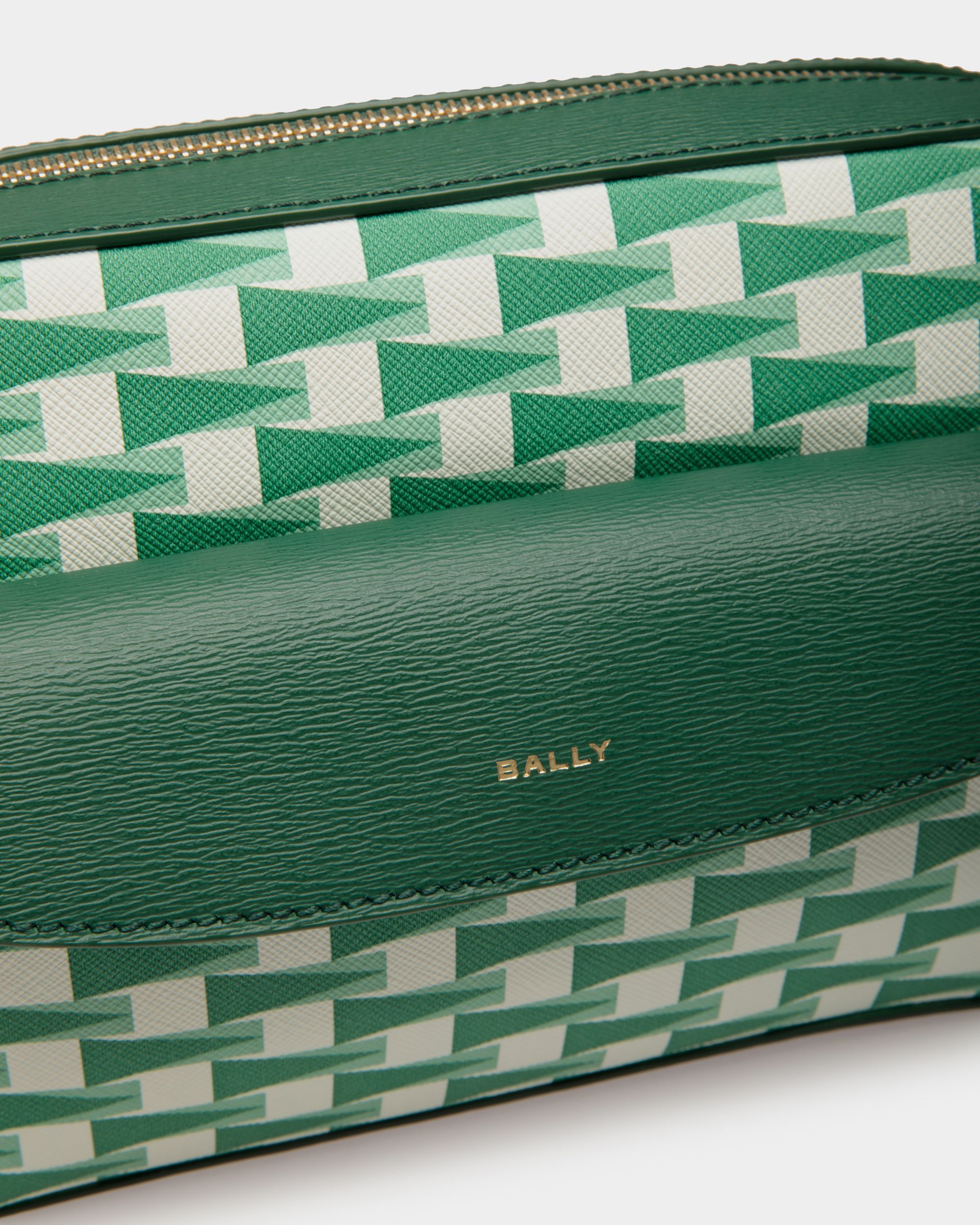 Pennant Crossbody Bag In Green TPU - Image 5