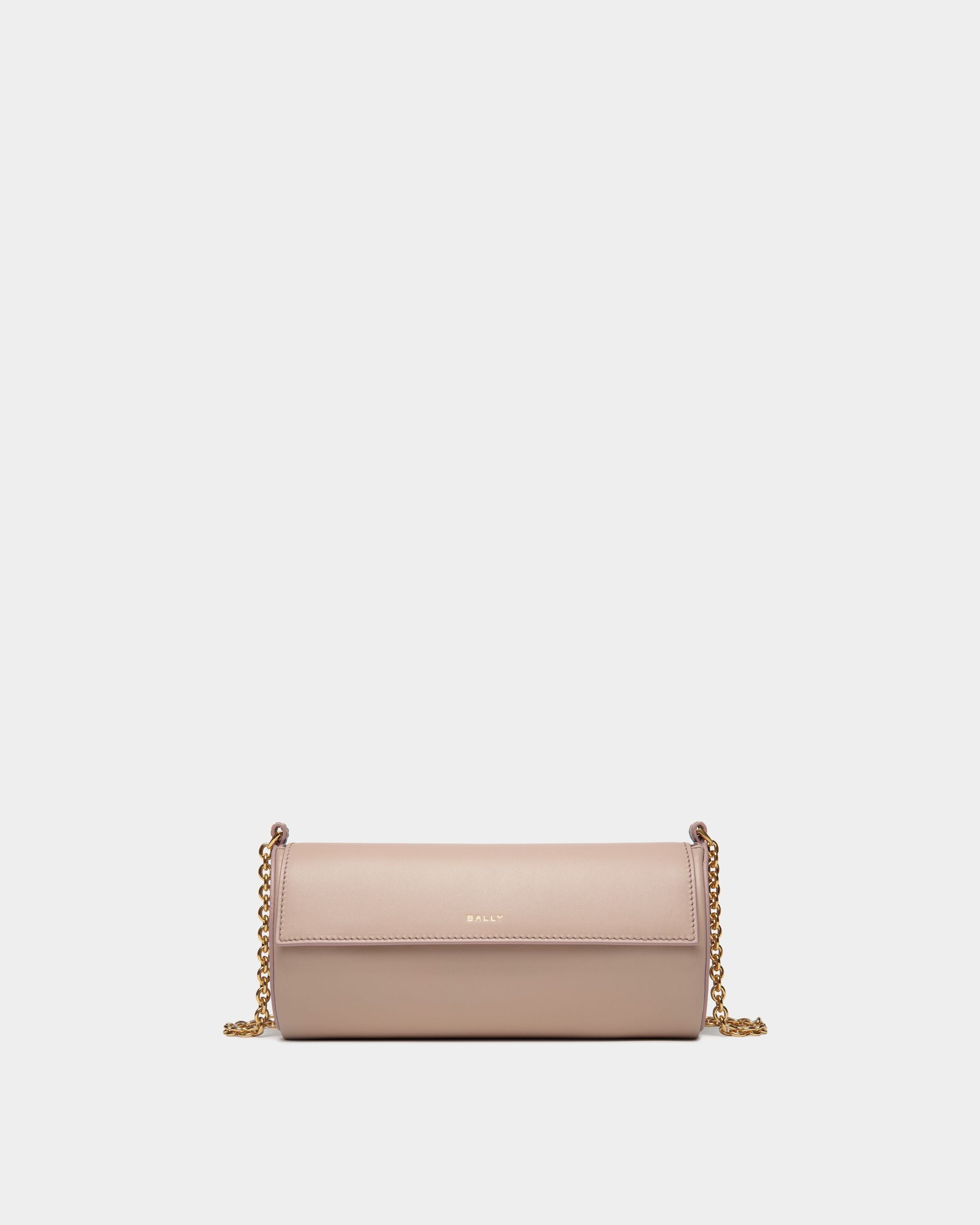 Emblem Minibag In Light Beige Leather