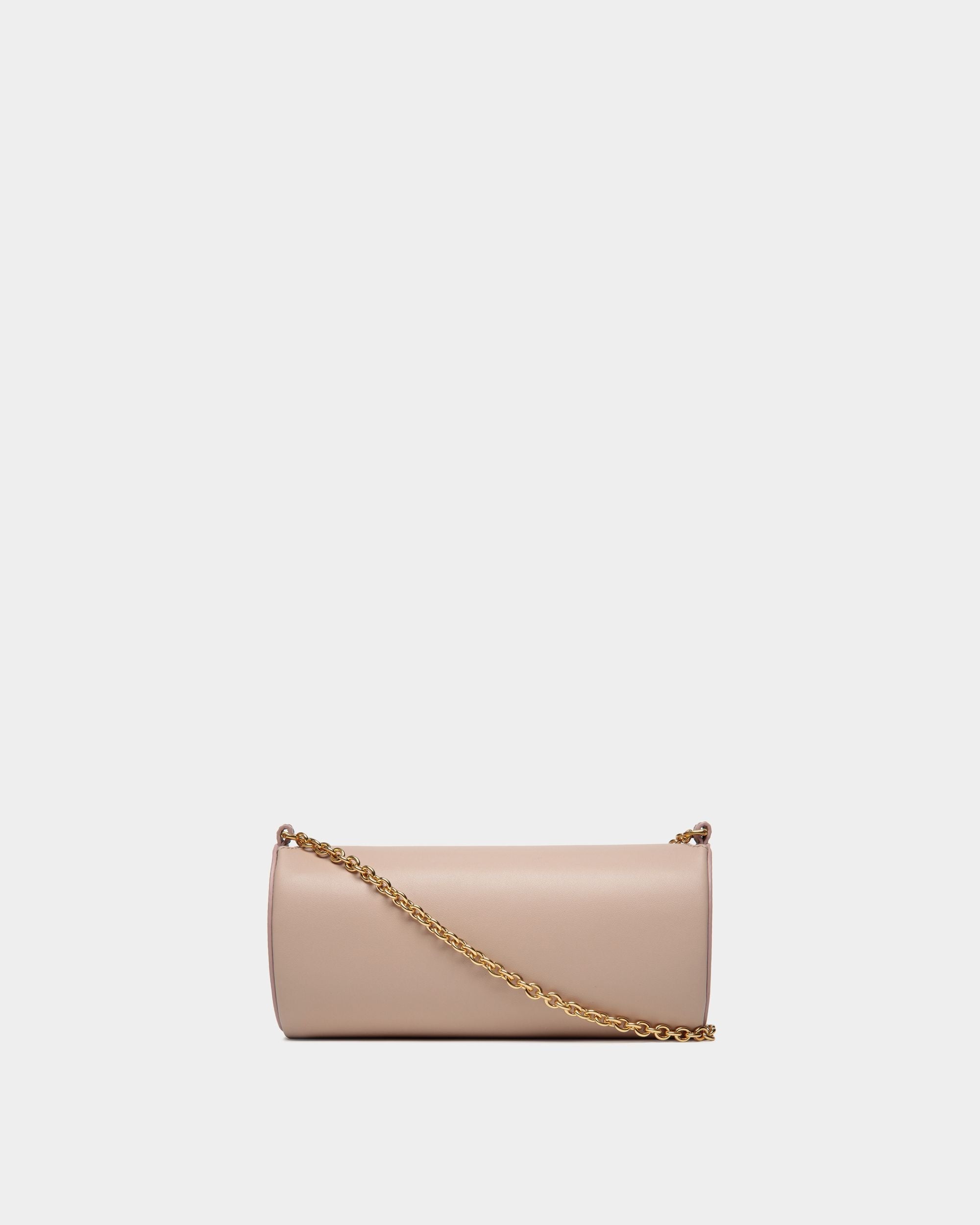 Emblem Minibag In Light Beige Leather - Image 3