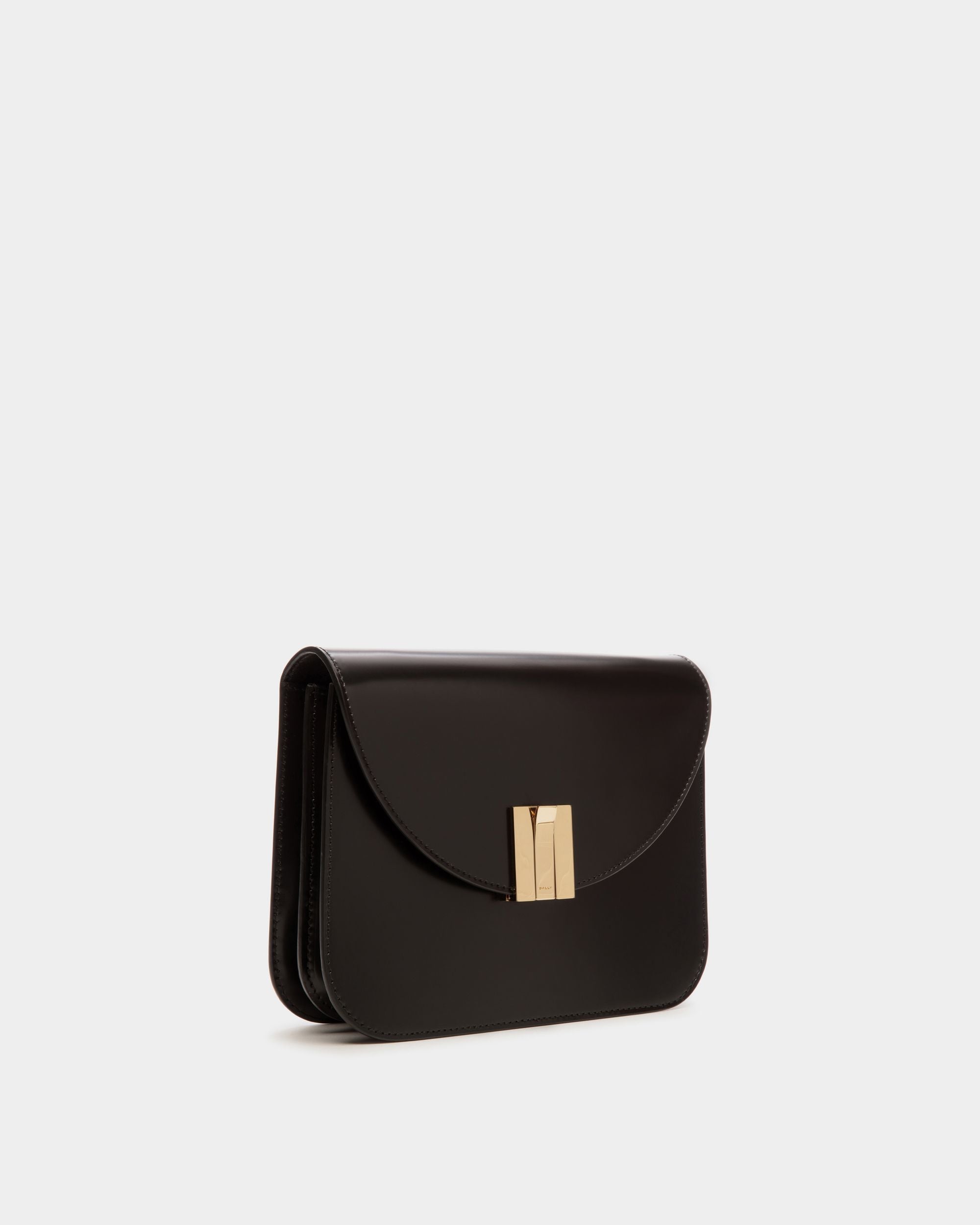 Ollam Crossbody Bag in Black Brushed Leather - Image 4