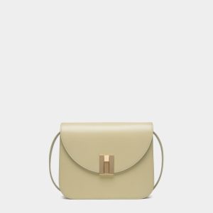 Ollam Crossbody Bag In Light Green Leather
