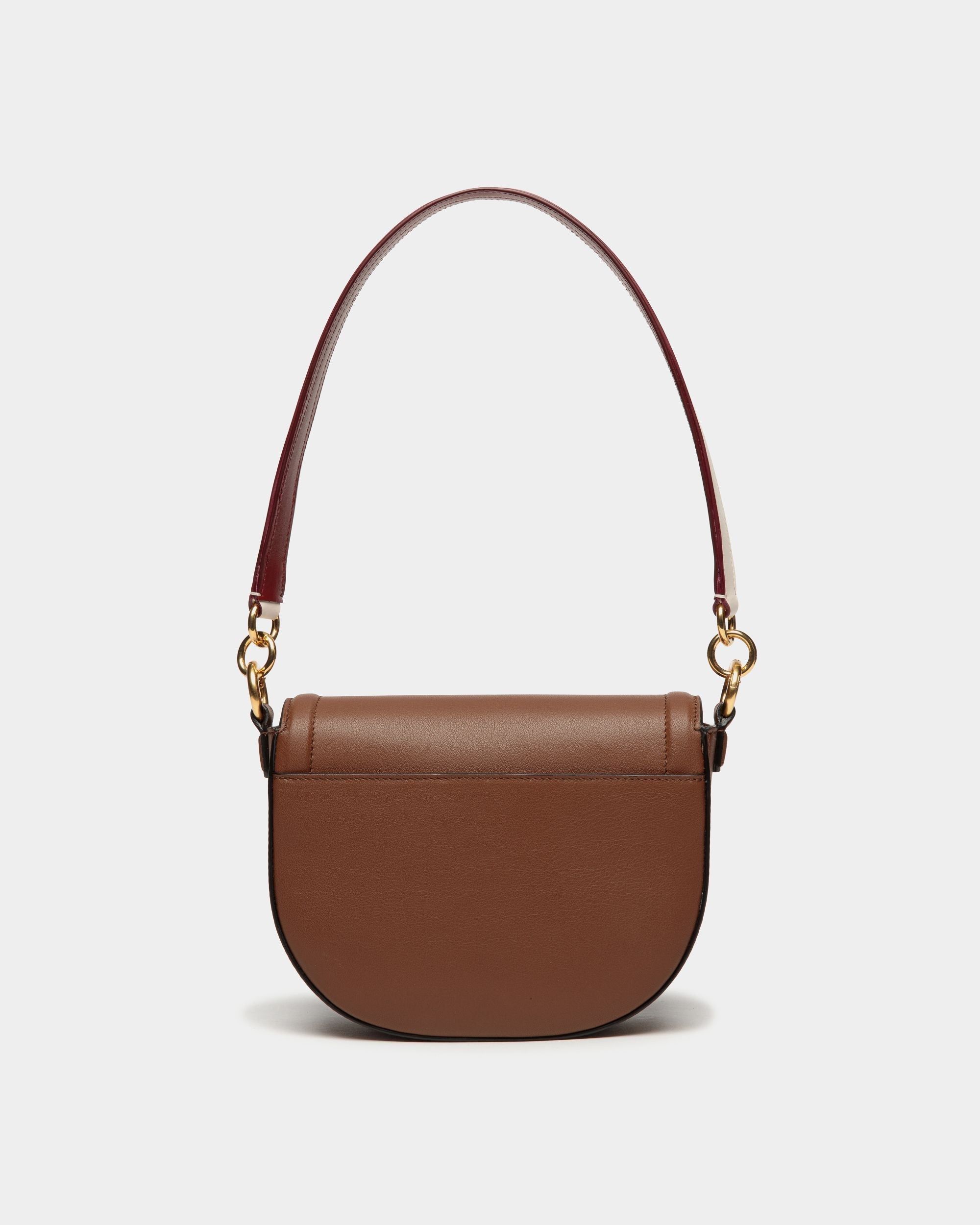 Code Crossbody Bag In Brown Leather - Image 3