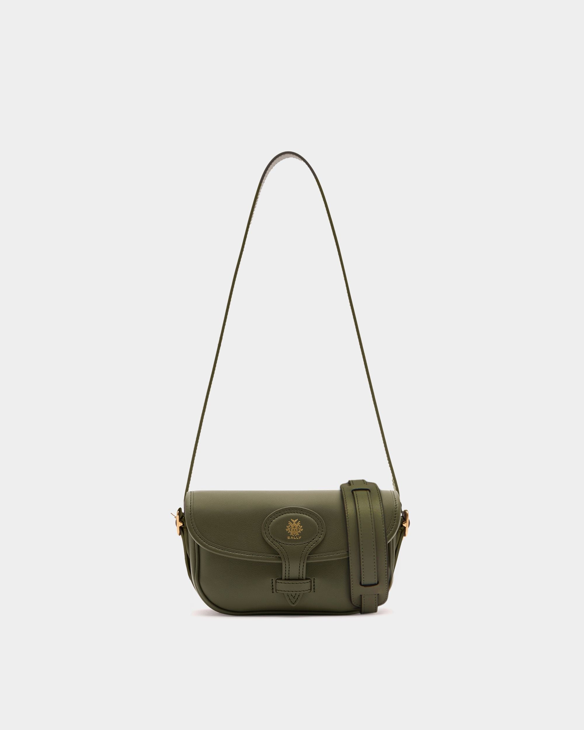 Beckett Minibag in Military Green Leather