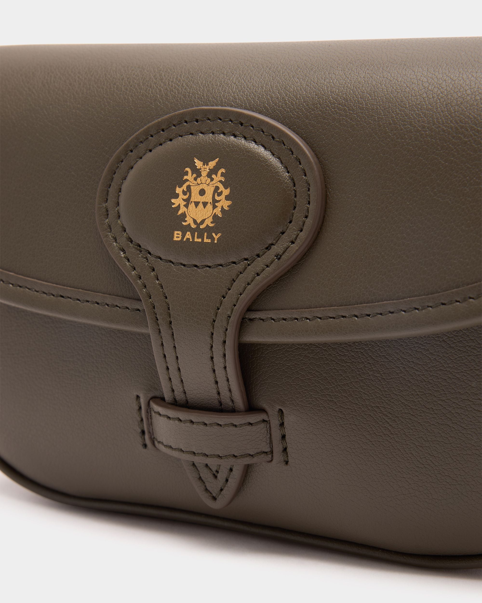 Beckett Minibag in Military Green Leather - Image 6