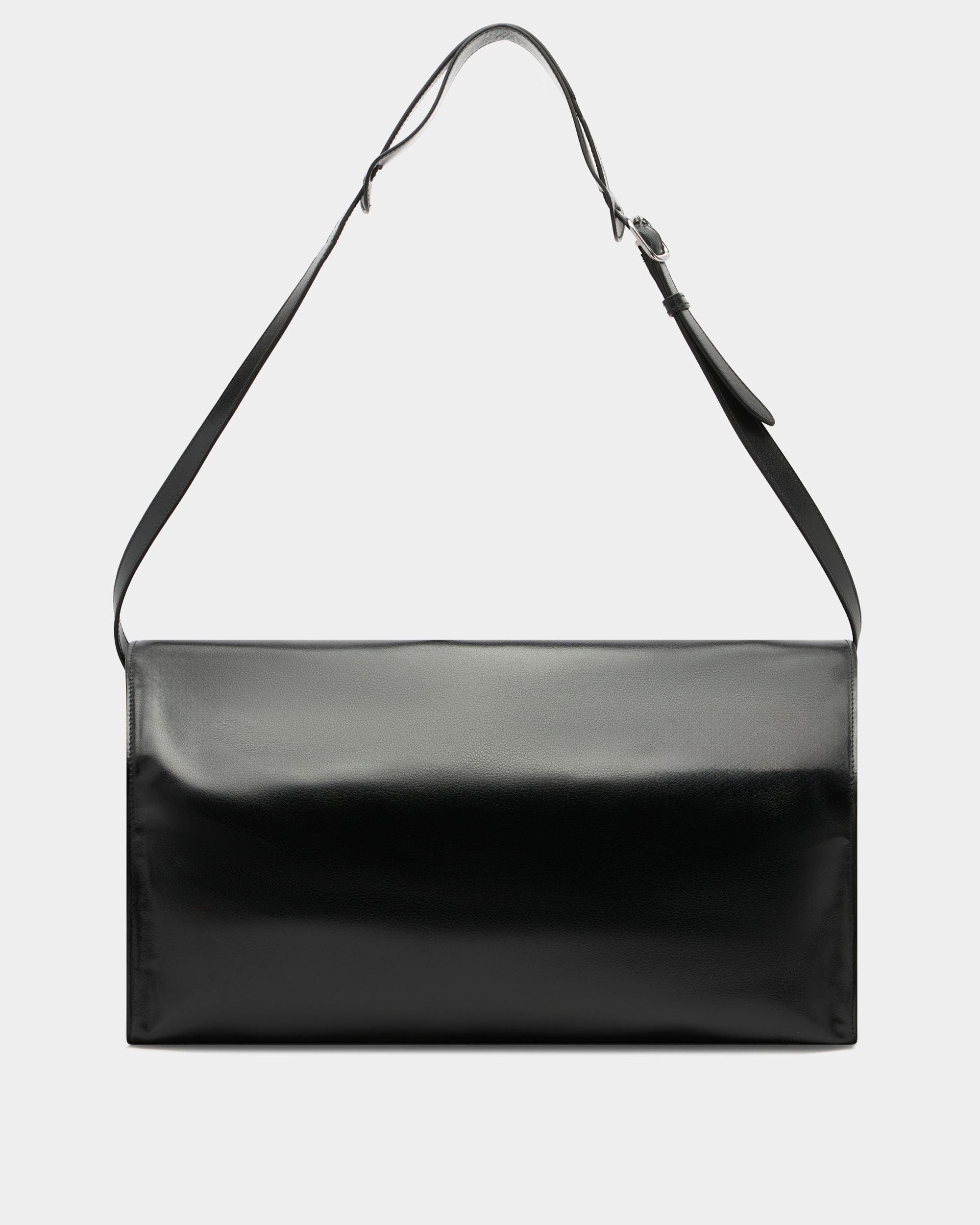 Easy Bally Foldable Tote in Black Leather - Image 3