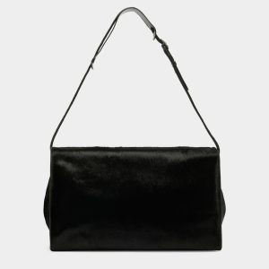 Easy Bally Foldable Tote in Black Pony Hair