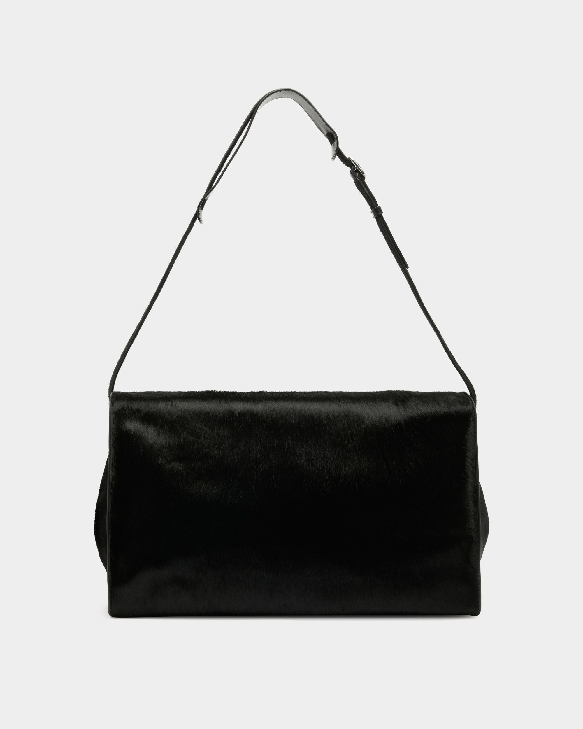 Easy Bally Foldable Tote in Black Pony Hair