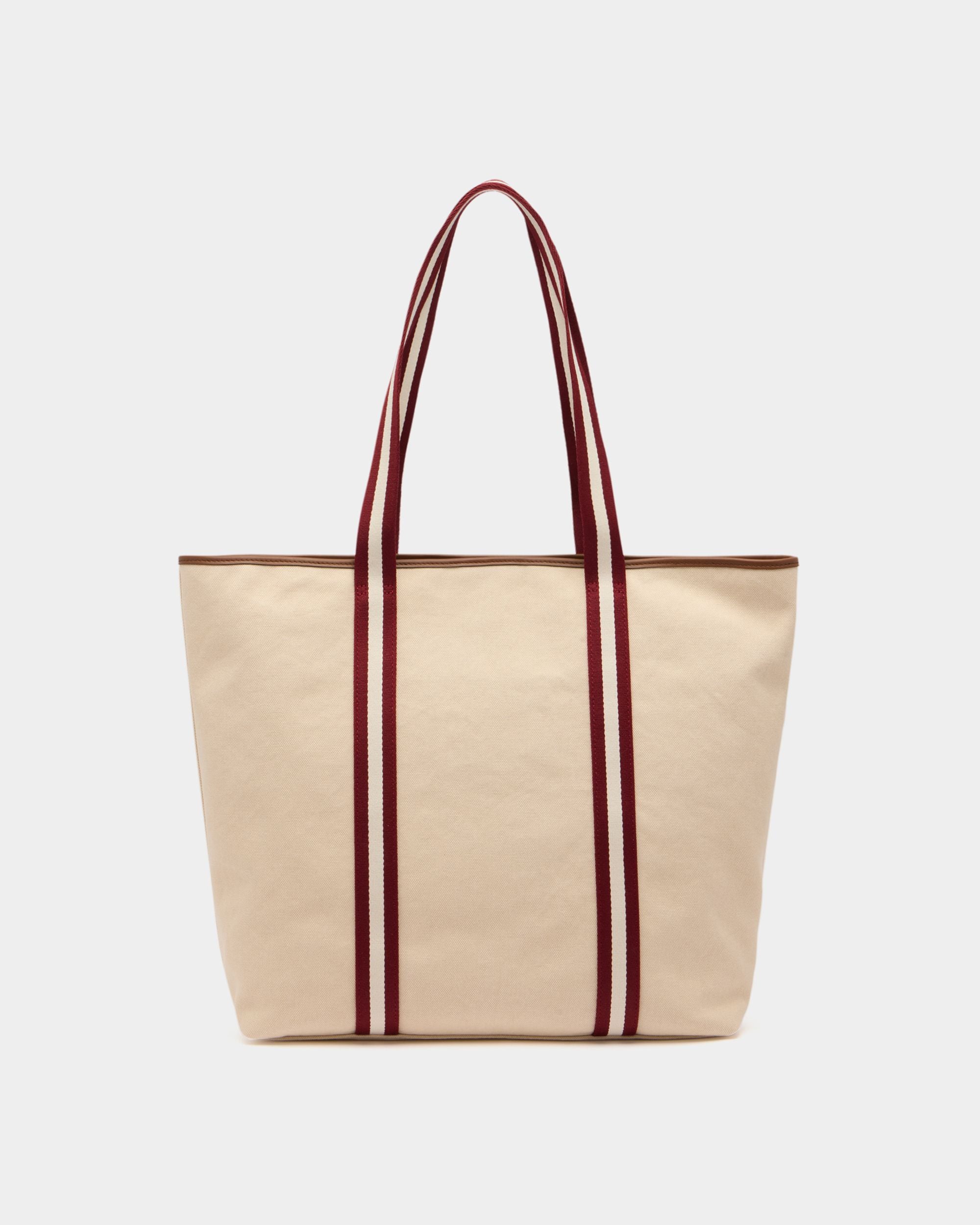 Edelbliss Tote Bag in Natural Canvas with Bally Ribbon - Image 3