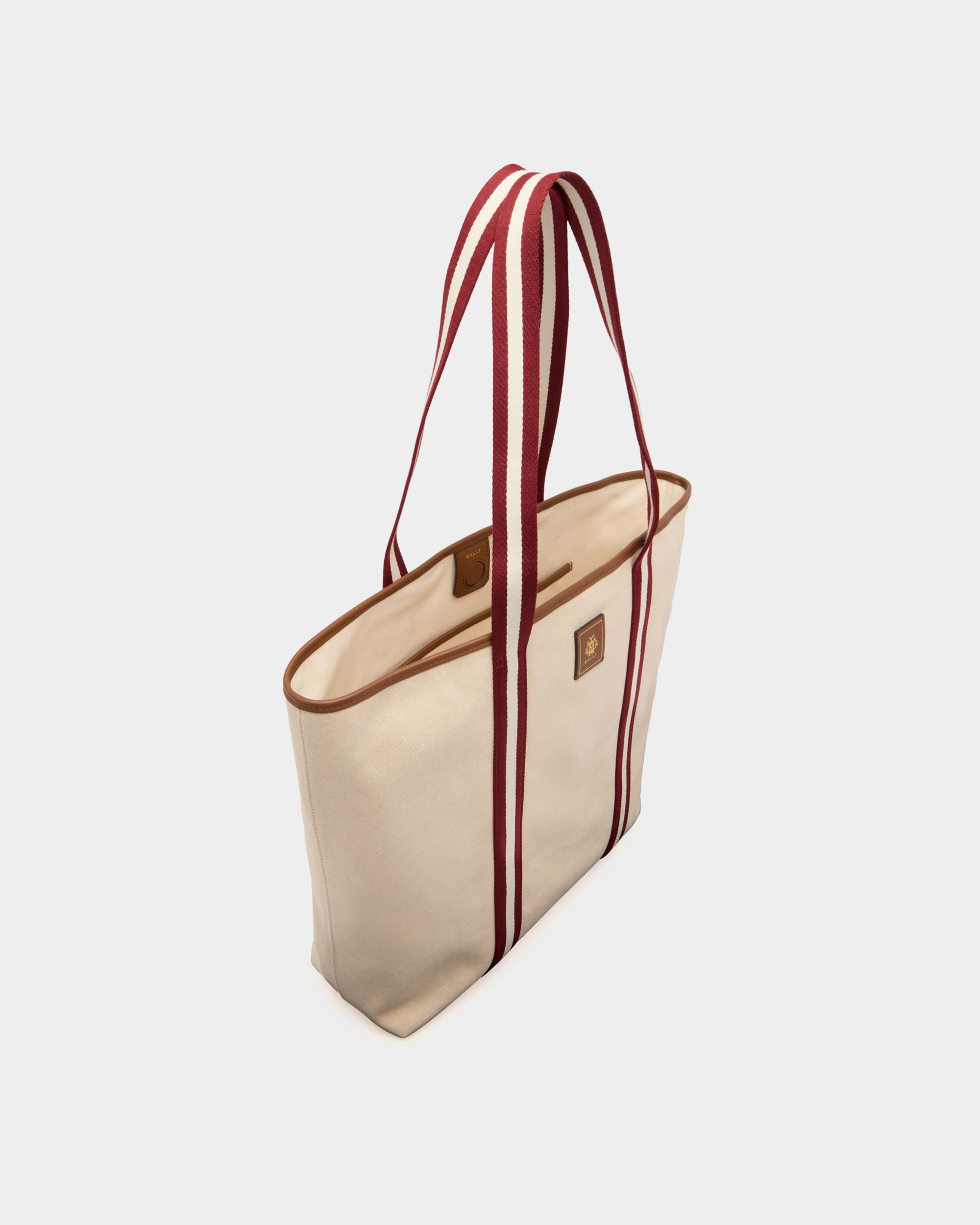 Edelbliss Tote Bag in Natural Canvas with Bally Ribbon - Image 5