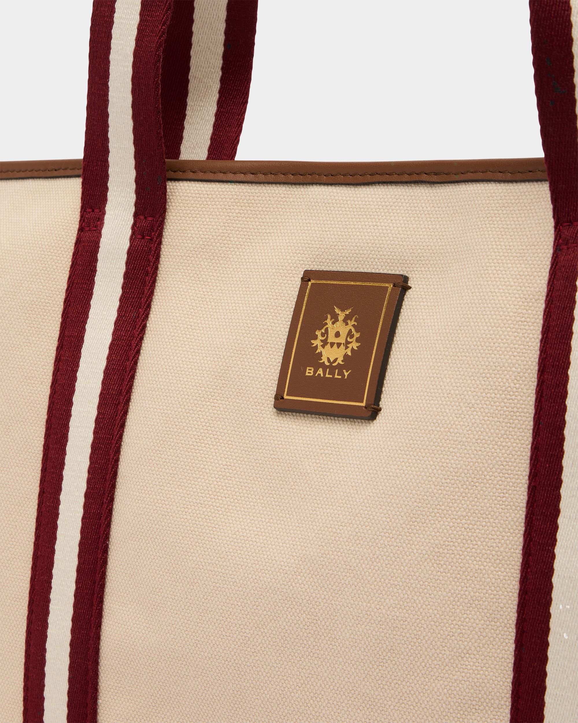 Edelbliss Tote Bag in Natural Canvas with Bally Ribbon - Image 6