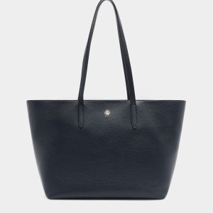 Hera Tote Bag in Navy Blue Leather