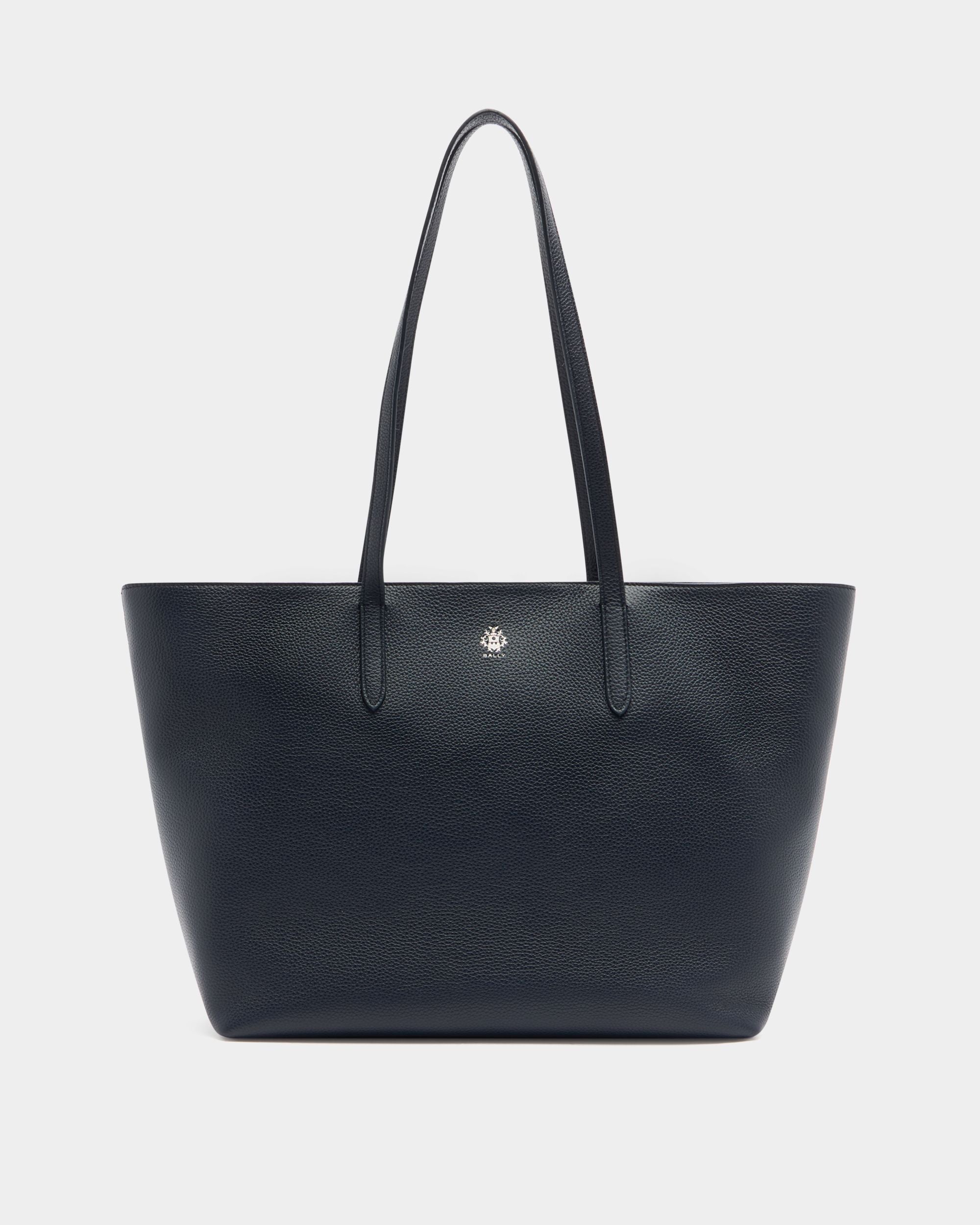 Hera Tote Bag in Navy Blue Leather