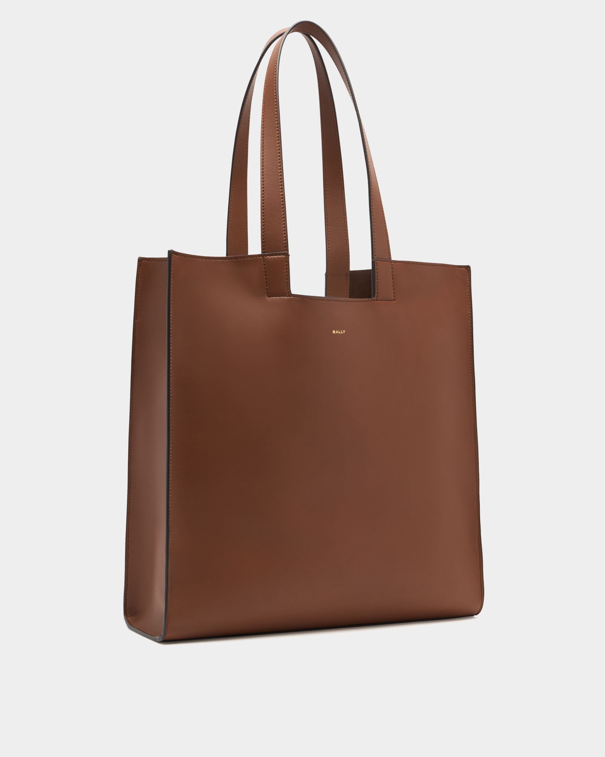 Easy Bally Tote Bag in Brown Leather - Image 4