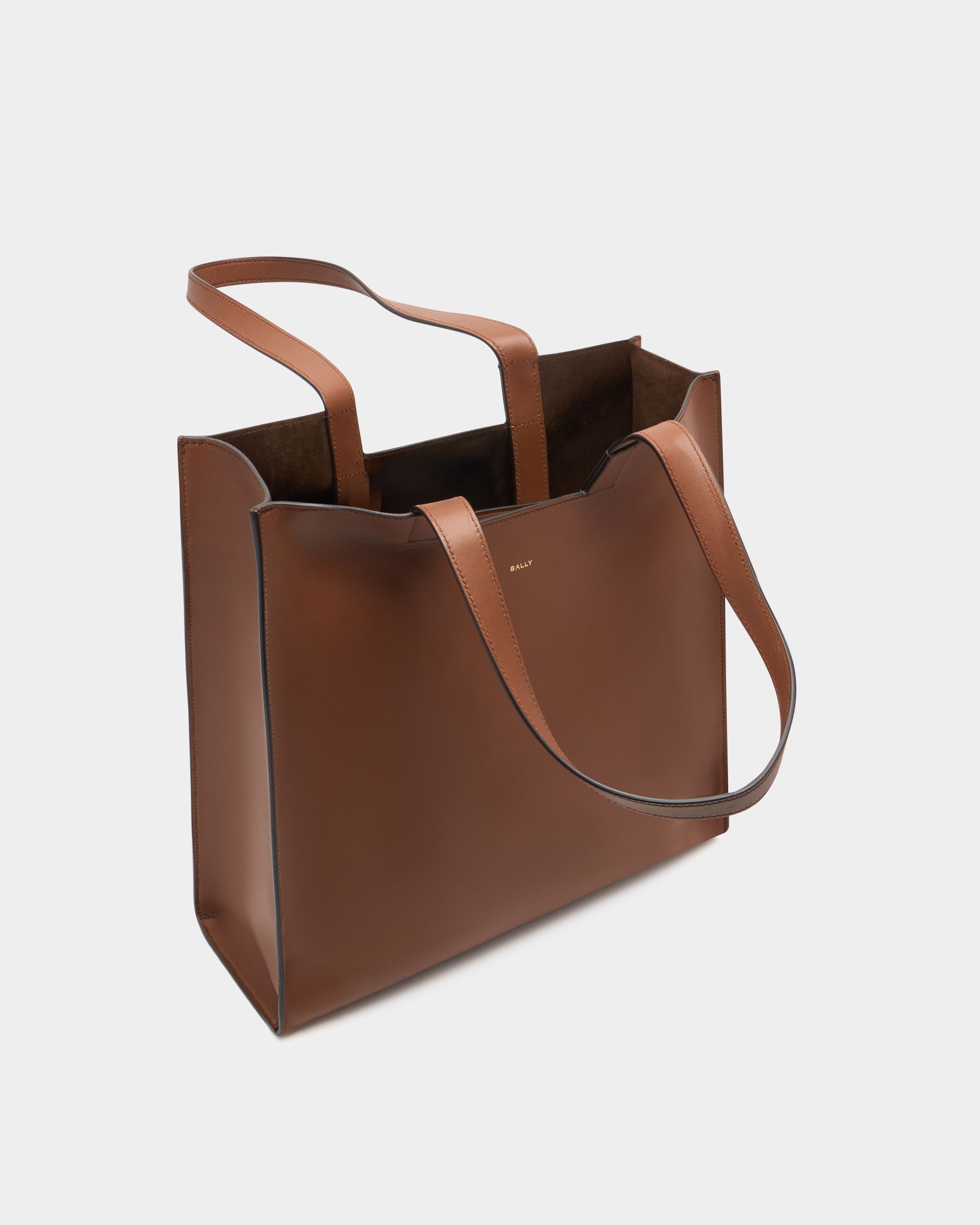 Easy Bally Tote Bag in Brown Leather - Image 5