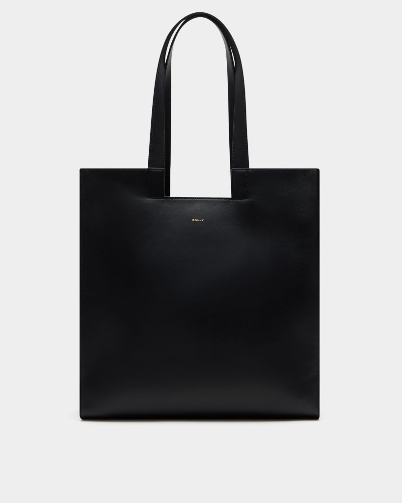 Easy Bally Tote Bag in Black Leather