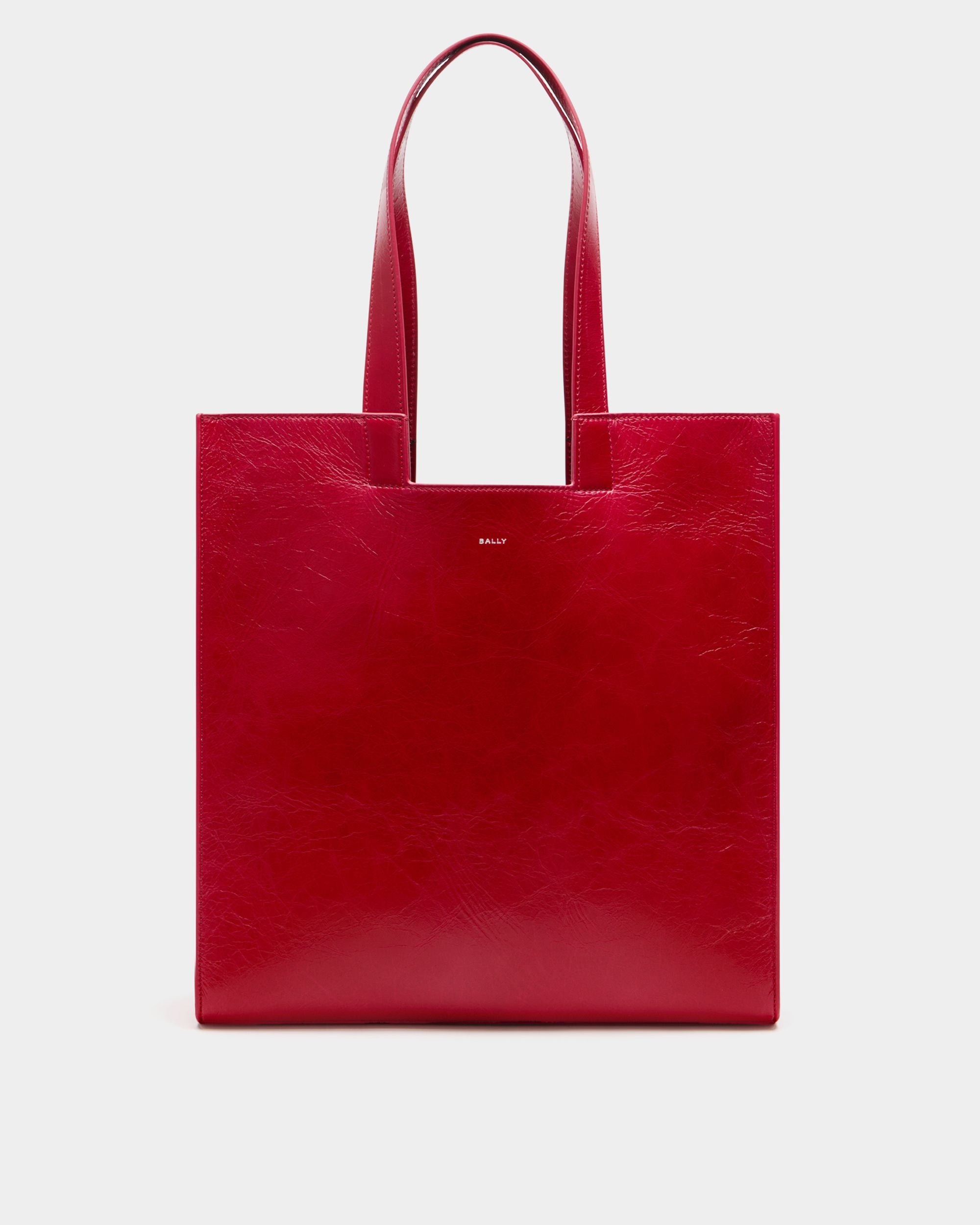 Easy Bally Tote Bag in Red Leather