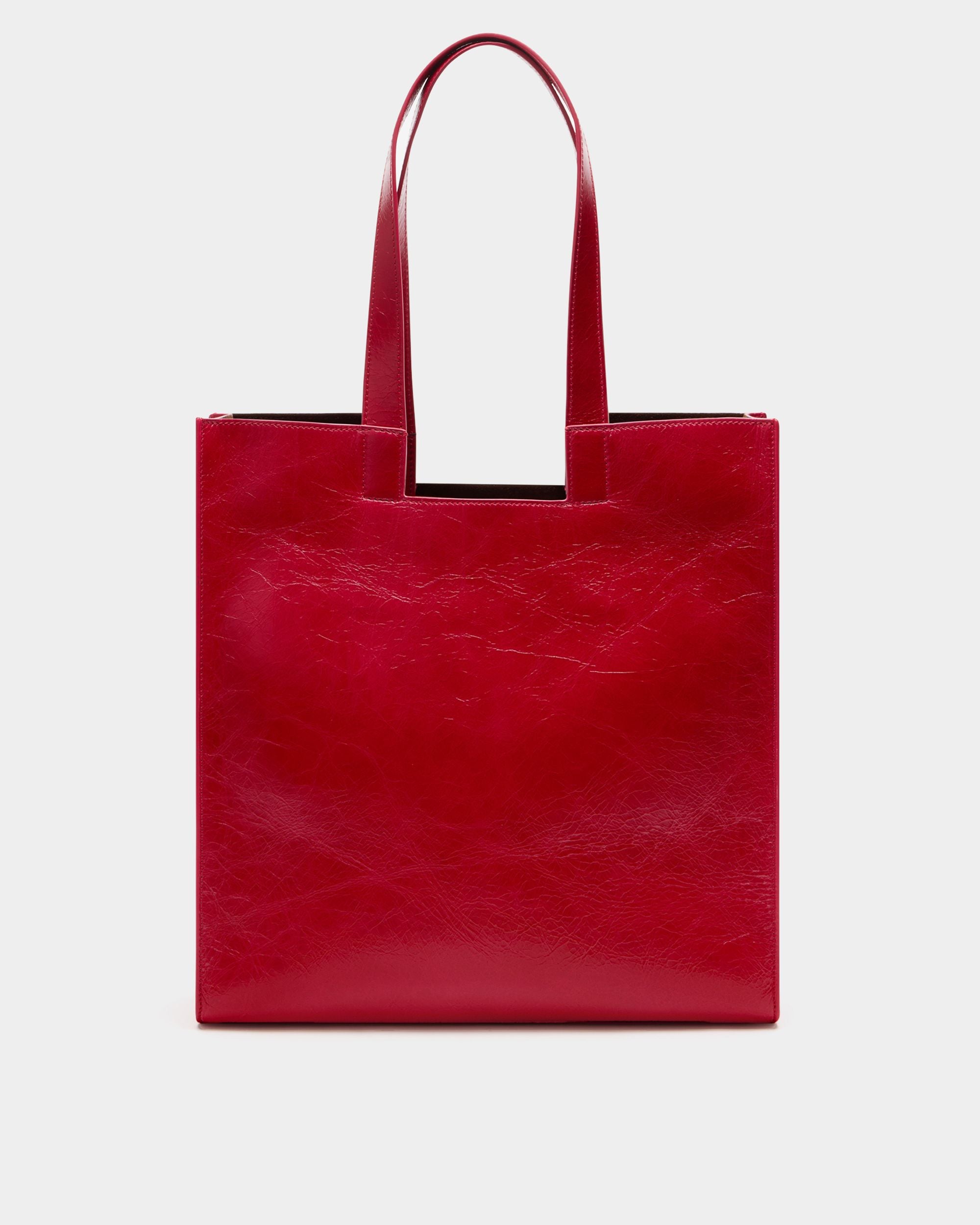 Easy Bally Tote Bag in Red Leather - Image 3