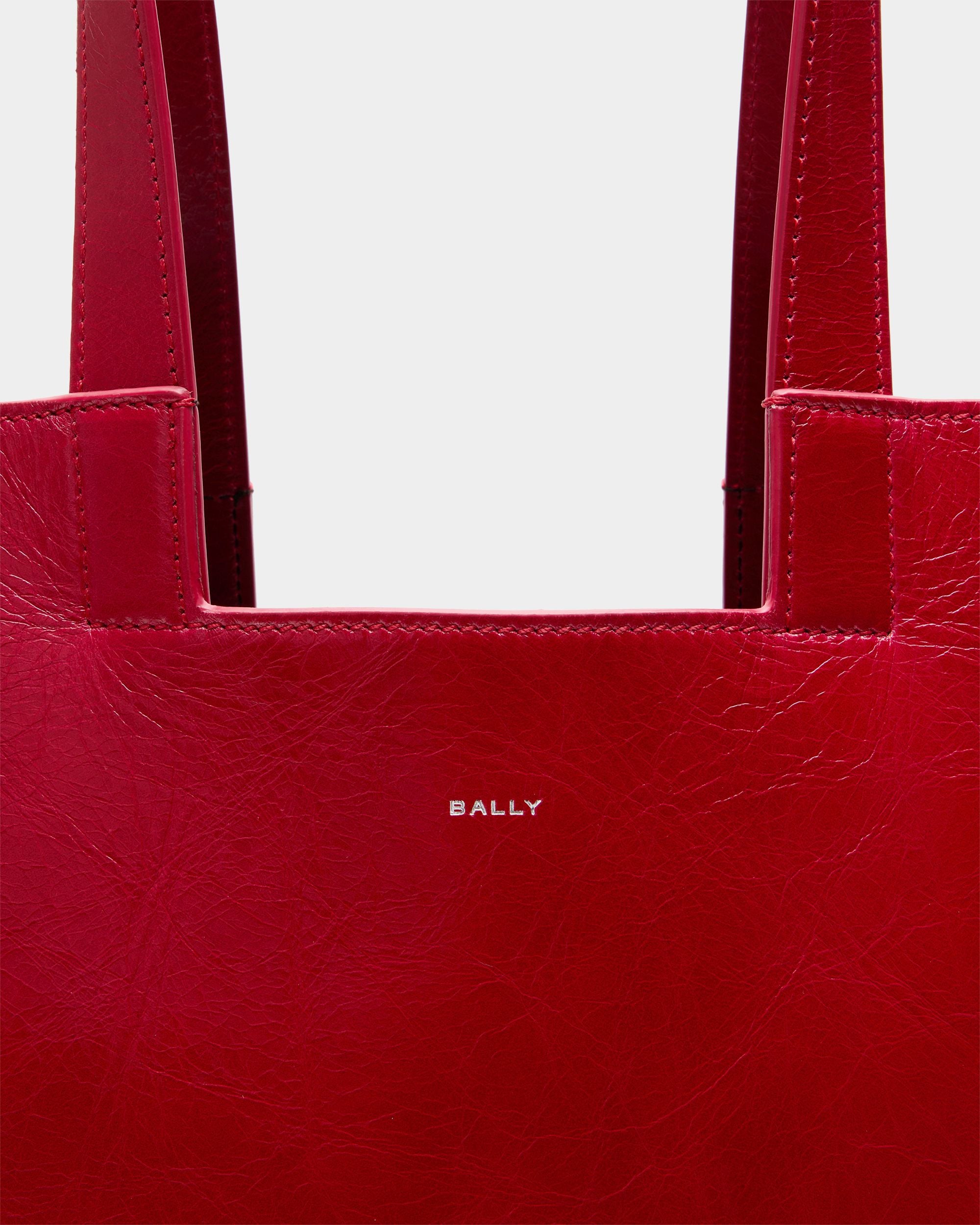 Easy Bally Tote Bag in Red Leather - Image 6