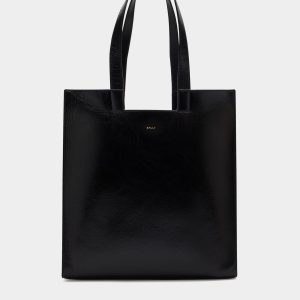 Easy Bally Tote Bag in Black Leather