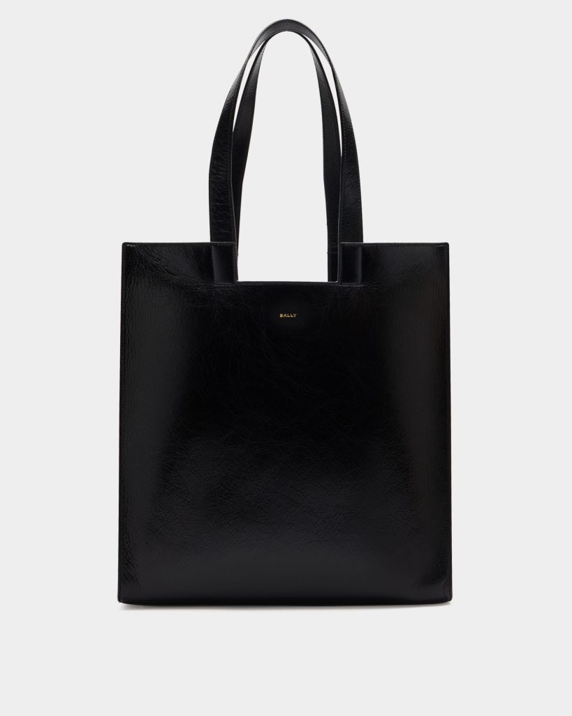 Easy Bally Tote Bag in Black Leather