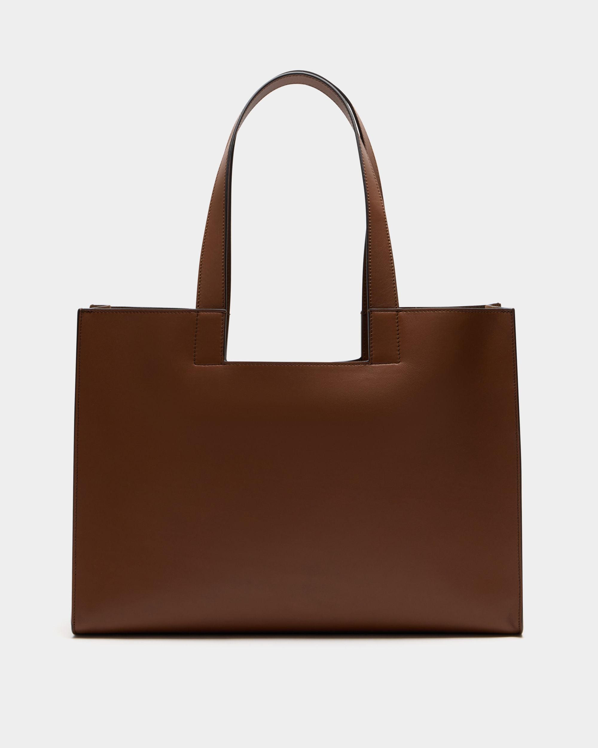 Easy Bally Tote Bag in Brown Leather - Image 3