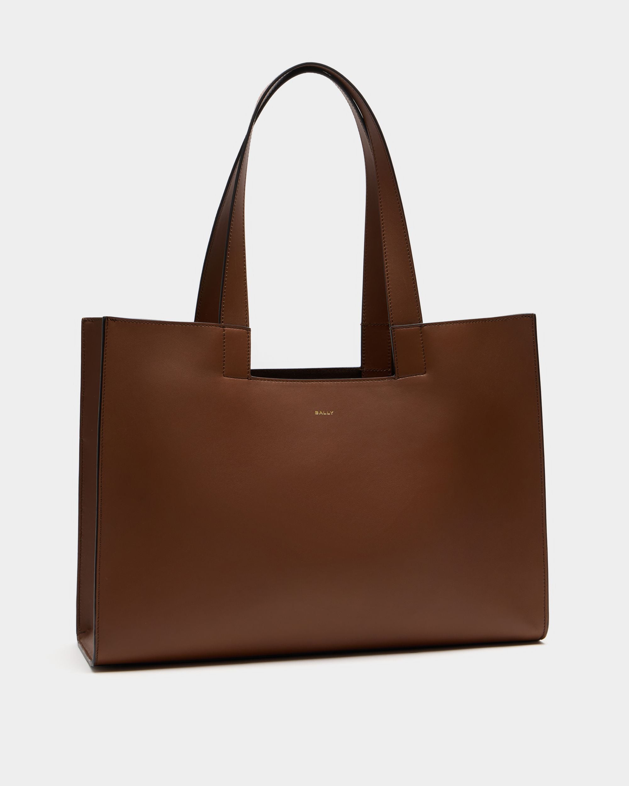 Easy Bally Tote Bag in Brown Leather - Image 4