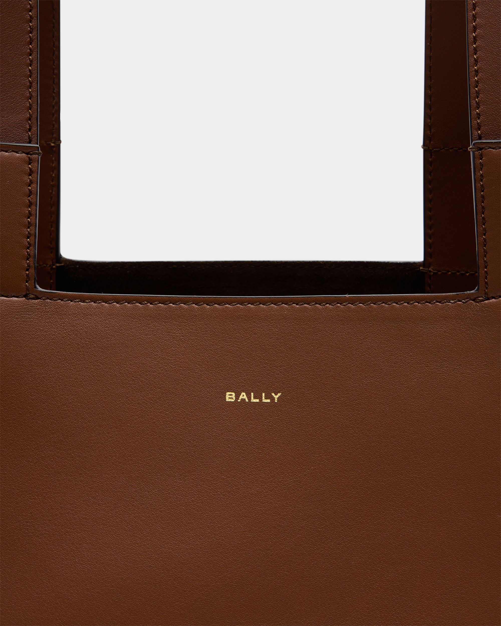 Easy Bally Tote Bag in Brown Leather - Image 6