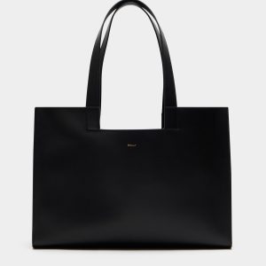 Easy Bally Tote Bag in Black Leather