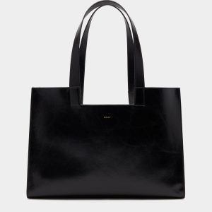 Easy Bally Tote Bag in Black Leather