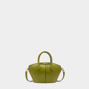 Belle Mini Bag in Matcha Green Leather