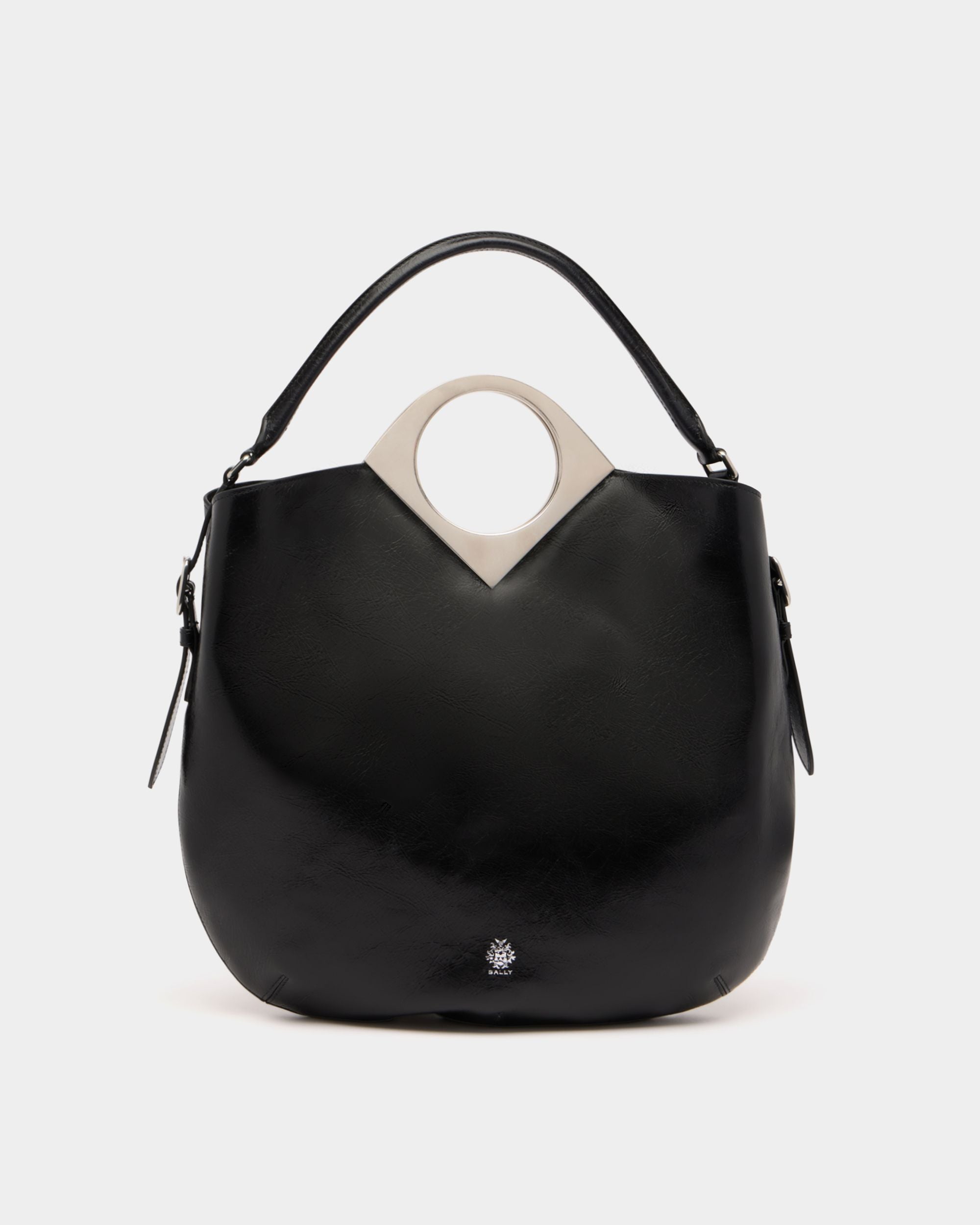 Anni Shoulder Bag in Black Leather