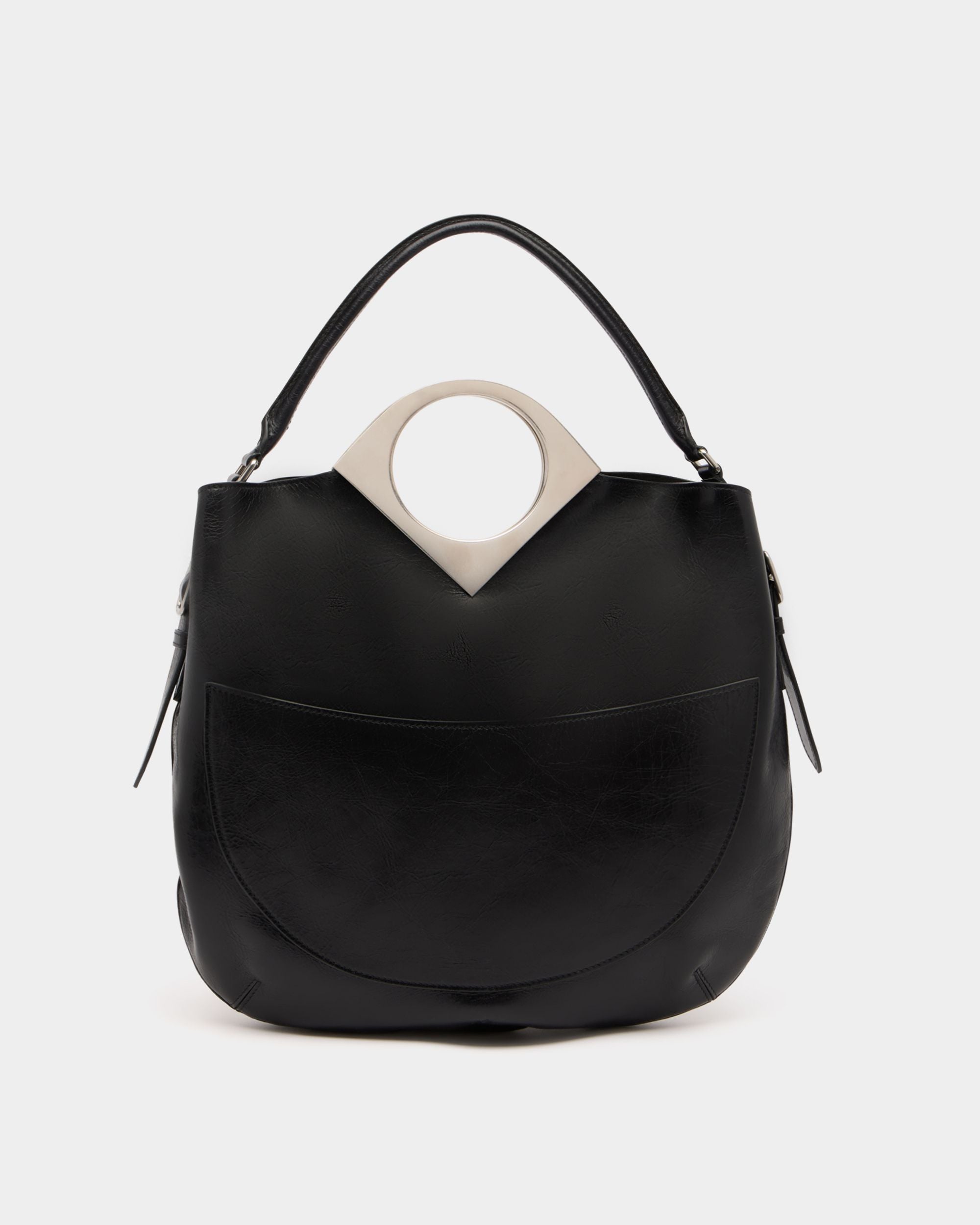 Anni Shoulder Bag in Black Leather - Image 2