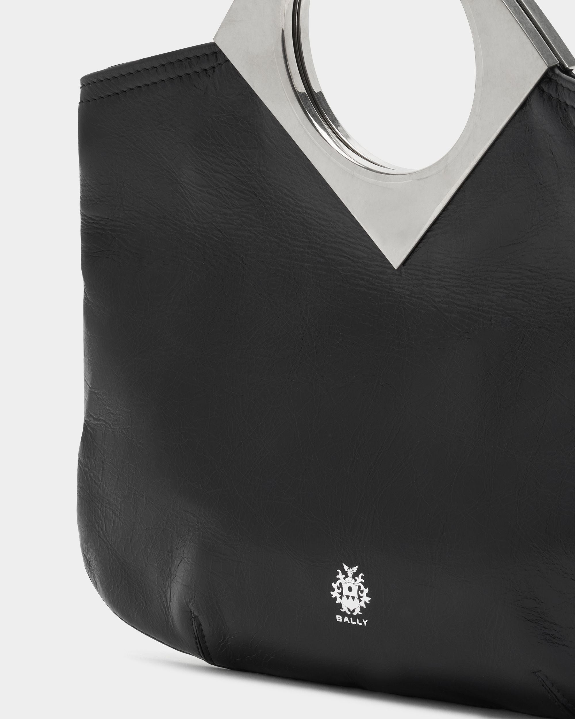 Anni Mini Bag in Black Leather - Image 5