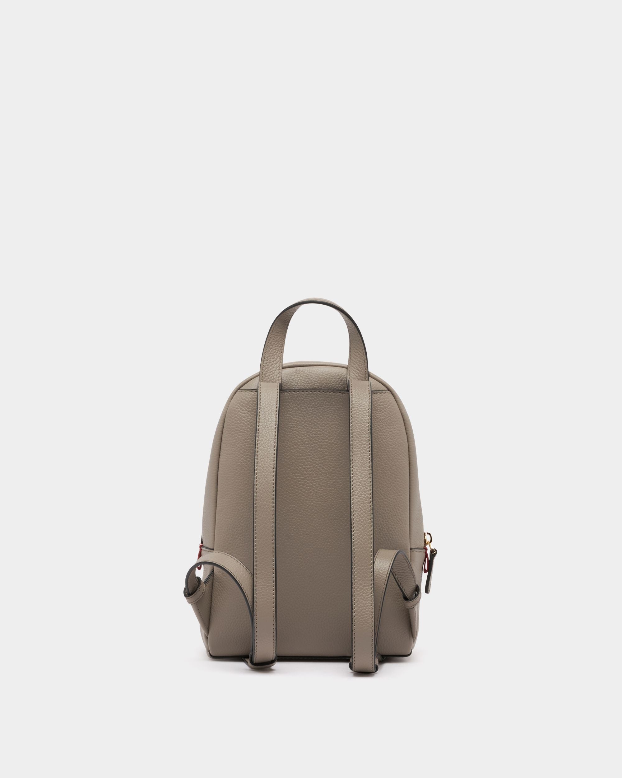 Mini Backpack in Taupe Grained Leather - Image 2