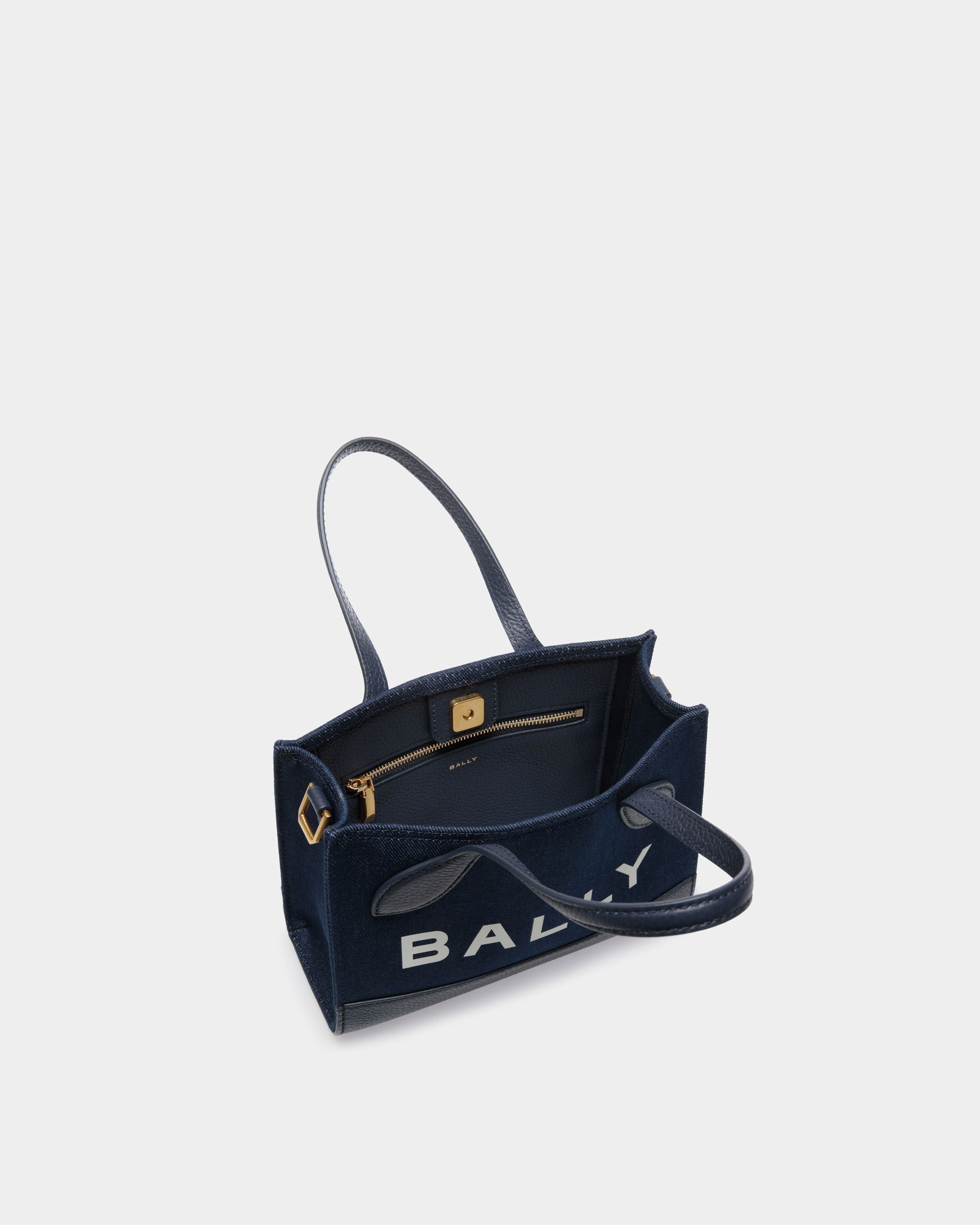 Bar Minibag In Blue Denim - Image 4